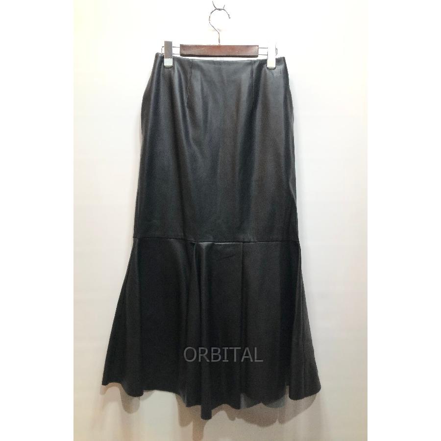 ENFOLD（エンフォルド） 経堂) シンセティックレザー ペプラムスカート