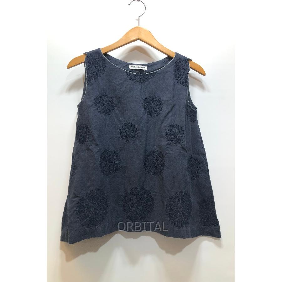 ミナペルホネン　forest dotノースリーブシャツ36 mina perhonen（ミナペルホネン） 経堂) フォレストドット forest dot
