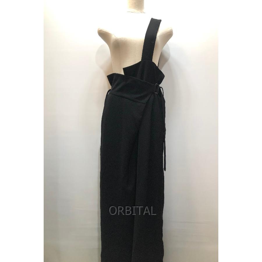 ENFOLD 黒 ONE-SHOULDER SARROUEL TROUSERS ENFOLD(エンフォルド)/ONE-SHOULDER SARROUEL TROUSERS