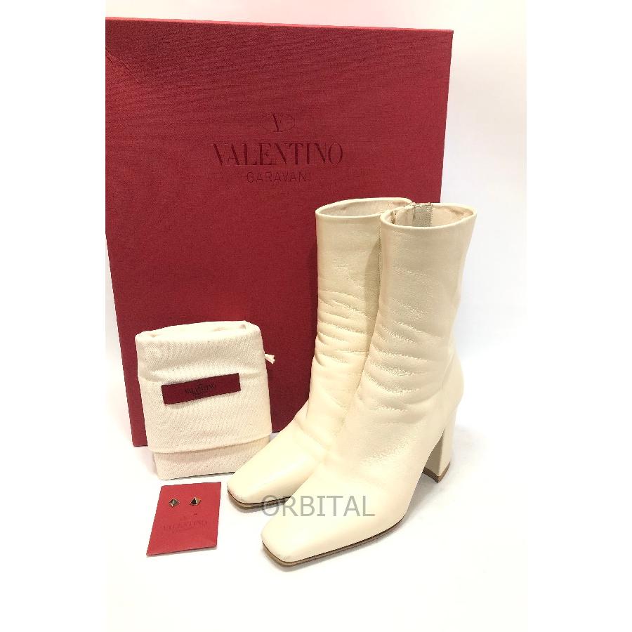 ヴァレンティノ ガラヴァーニ ロックスタッズ ショートブーツ ハイヒール 37 ヴァレンティノ ガラヴァーニ ロックスタッズ M ウェイ アンクル