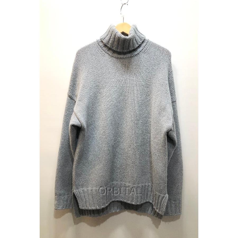 クー です★3G ジーロンラム×カシミヤ ドロップショルダー グレー SLOANE（スローン） 経堂) SLOANE 3G ジーロンラム カシミヤ ドロップ