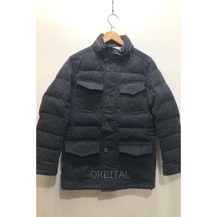マッキントッシュ ウール 2WAY ダウンジャケット ロゴボタン L