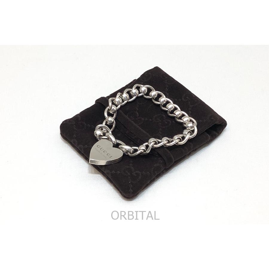 GUCCI（グッチ） 経堂) ハート チェーン ブレスレット シルバー925