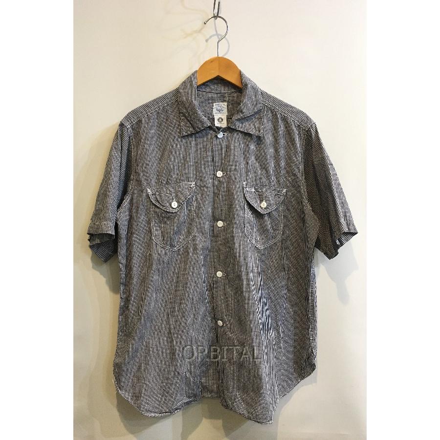 二子玉)POST OVERALLS ポストオーバーオールズ チェックオープンカラー