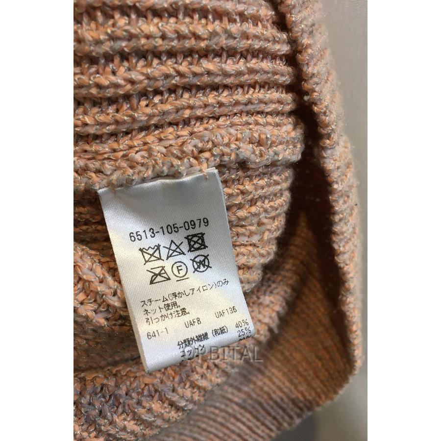 Drawer - ドゥロワー 7G 畦編み クルーネックプルオーバー ニット 二子玉)Drawer ドゥロワー 7G畦編みクルーネックプルオーバー