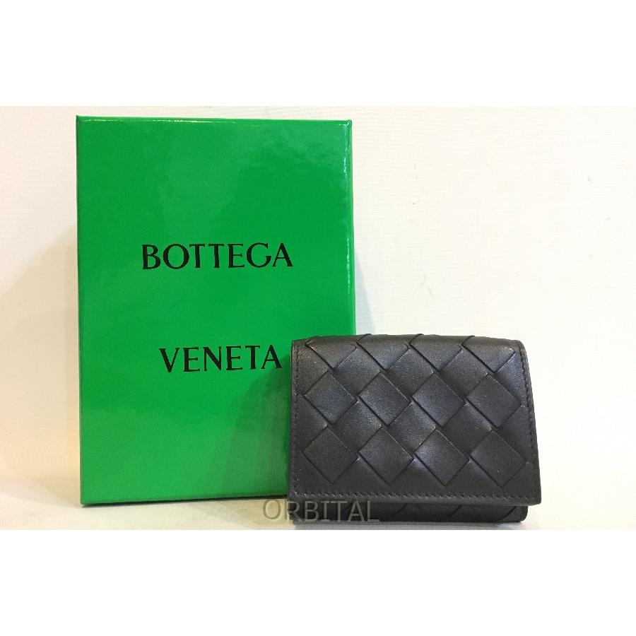 二子玉) BOTTEGA VENETA ボッテガヴェネタ 三つ折りフラップウォレット