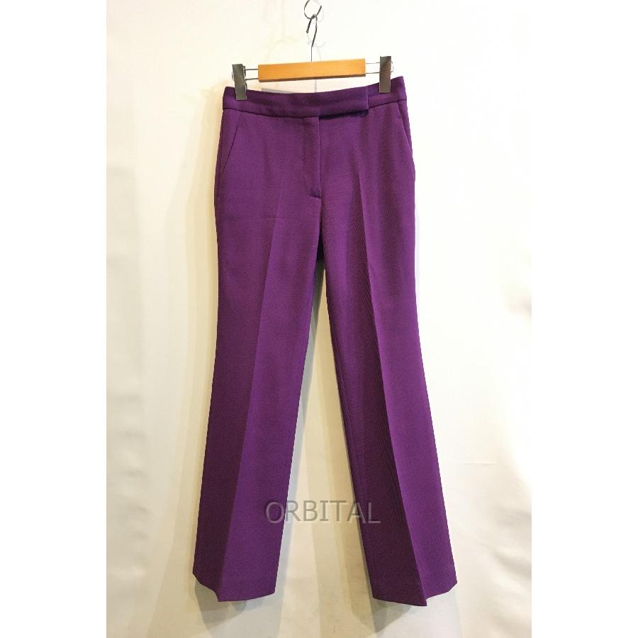 二子玉) シクラス CYCLAS ストレッチウールスラックス センタープレス パープル 34 XS ザシークレットクローゼット nkt