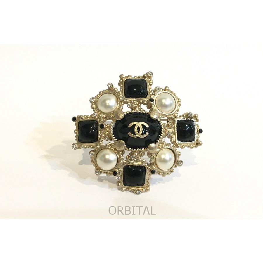 二子玉)CHANEL シャネル ココマークパールブローチ B12A フェイク