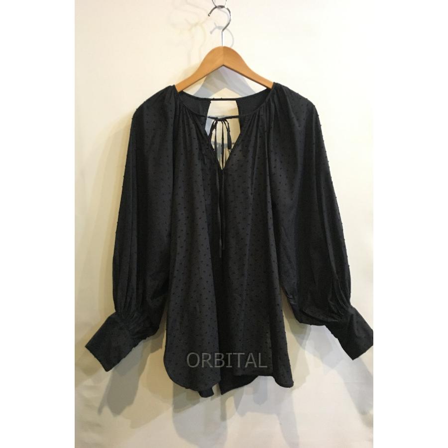 二子玉)Uhr ウーア 未使用 dot blouse ドットボリュームスリーブ 