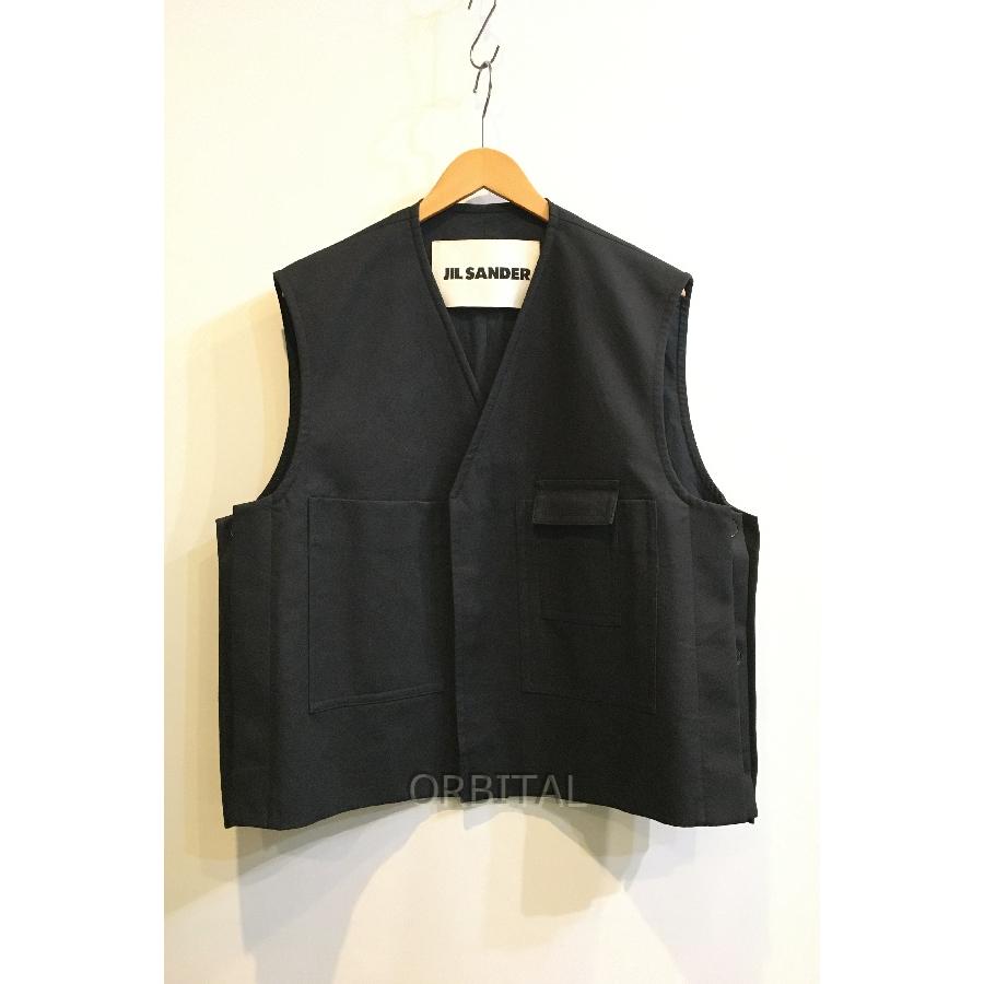 ジルサンダー　20ss ベスト　JILSANDER JIL SANDER (ジルサンダー) VEST 20 / BLACK | Detail