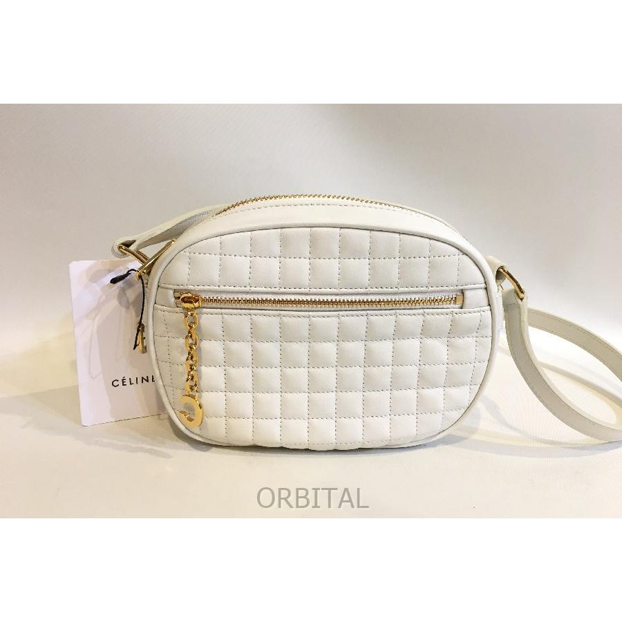 二子玉)CELINE セリーヌ 未使用 レザーキルティングショルダーバッグ