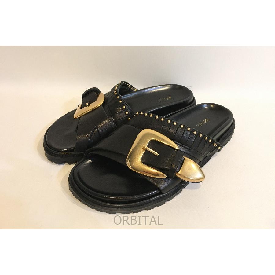 二子玉)PIPPICHIC ピッピシック Tunk sole Bukkle sandal フラット 