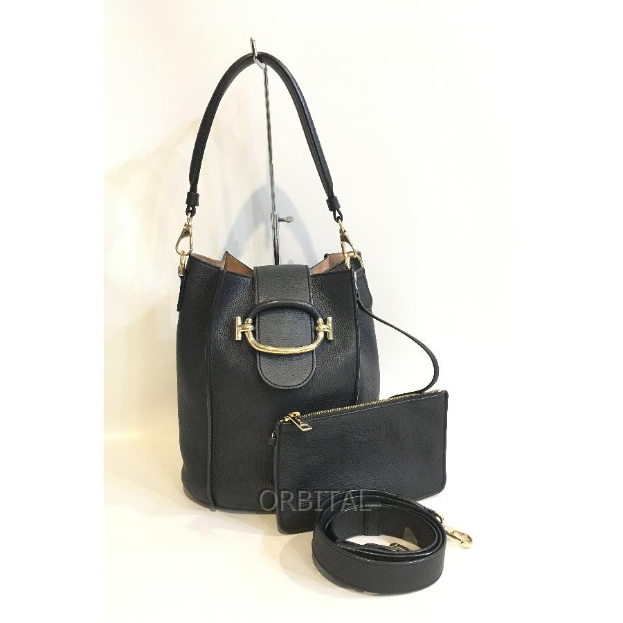 二子玉) TOD'S トッズ ダブルTリング バケツ ショルダーバッグ 二子玉) TOD'S トッズ ダブルTリング バケツ ショルダーバッグ