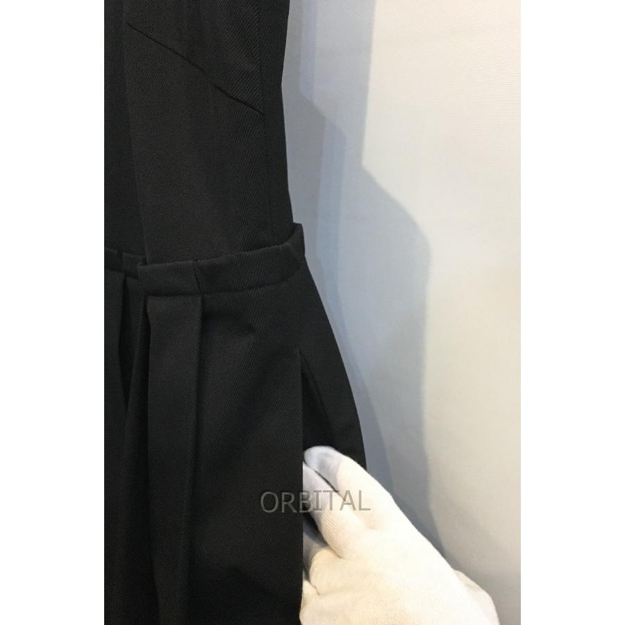 【ENFOLD】 プリーツジャンパースカート　ブラック 美品　21SS ENFOLD エンフォルド 21SS タスランカルゼ プリーツジャンパースカート