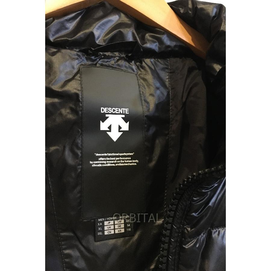 二子玉)DESCENTE デサント ダウンジャケット フード付き ブラック 黒