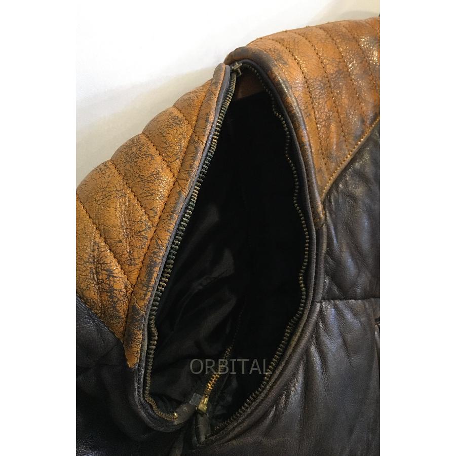 blackmeans ブラックミーンズ　レザーベスト　希少　美品　微細な傷あり 二子玉)blackmeans ブラックミーンズ 希少 レザーツギハギベスト