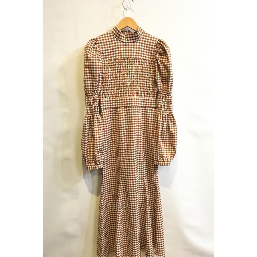 二子玉)SLY スライ 未使用 22AW SHIRRING MERMAID DRESS チェック  