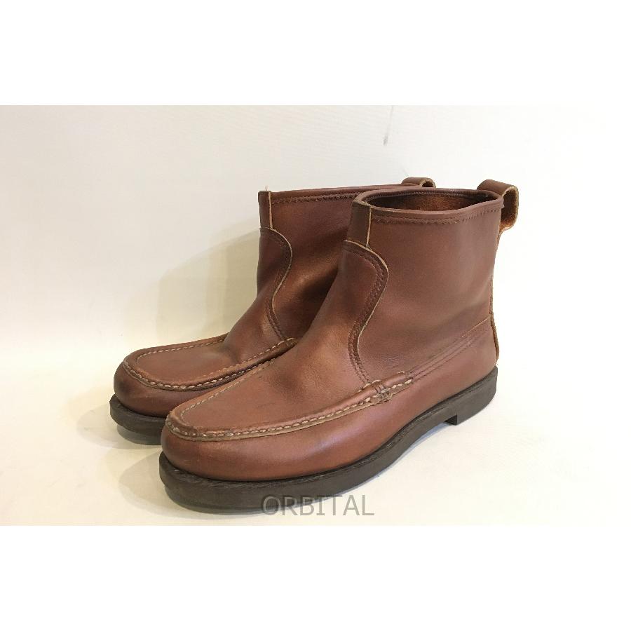 ラッセルモカシン モカシンブーツ ジップブーツ 本革 24 茶 HH9211