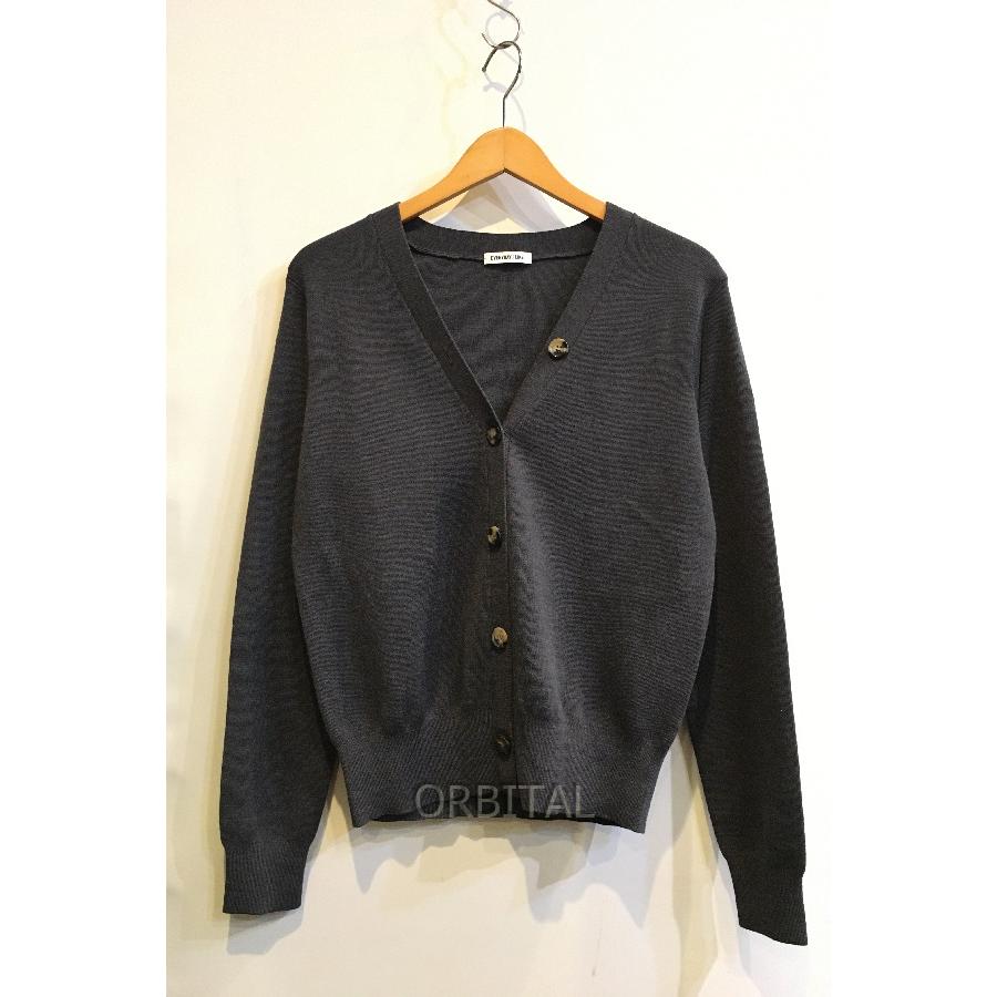 美品 EVERYDAY I LIKE リブニットカーディガン Vネック キャメル 二子
