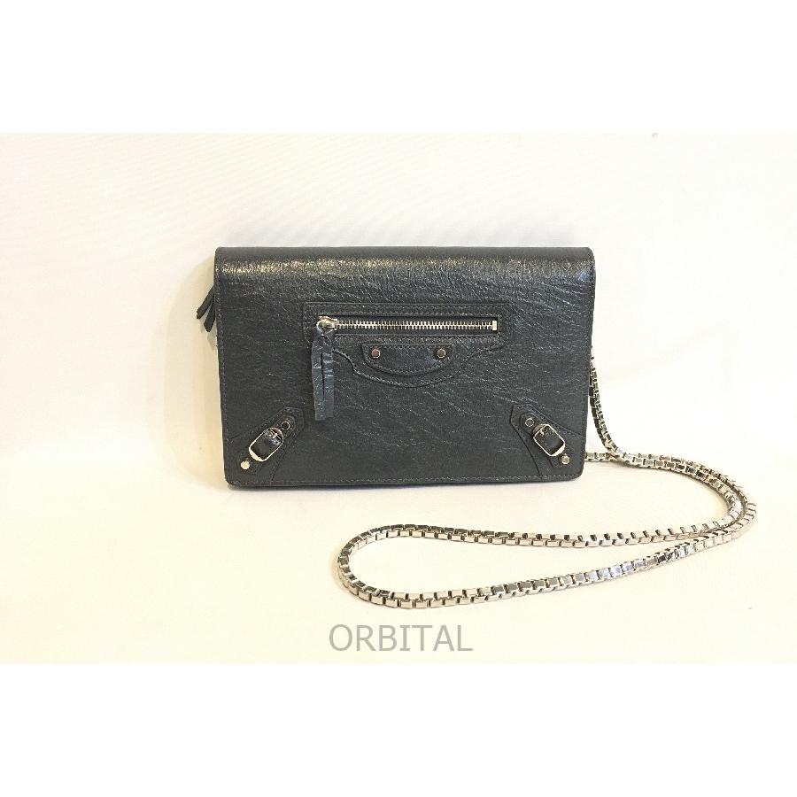 二子玉) バレンシアガ BALENCIAGA 444168 チェーンウォレット 