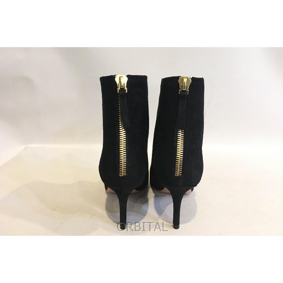 二子玉) ペリーコ PELLICO 未使用 アンクルブーツ 定価79,200円 スウェード ヒール ブラック ドゥーズィエムクラス 37.5 24cm