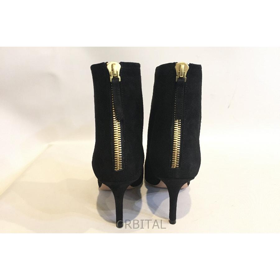 二子玉) ペリーコ PELLICO 未使用 アンクルブーツ 定価79,200円 スウェード ヒール ブラック ドゥーズィエムクラス 37.5 24cm