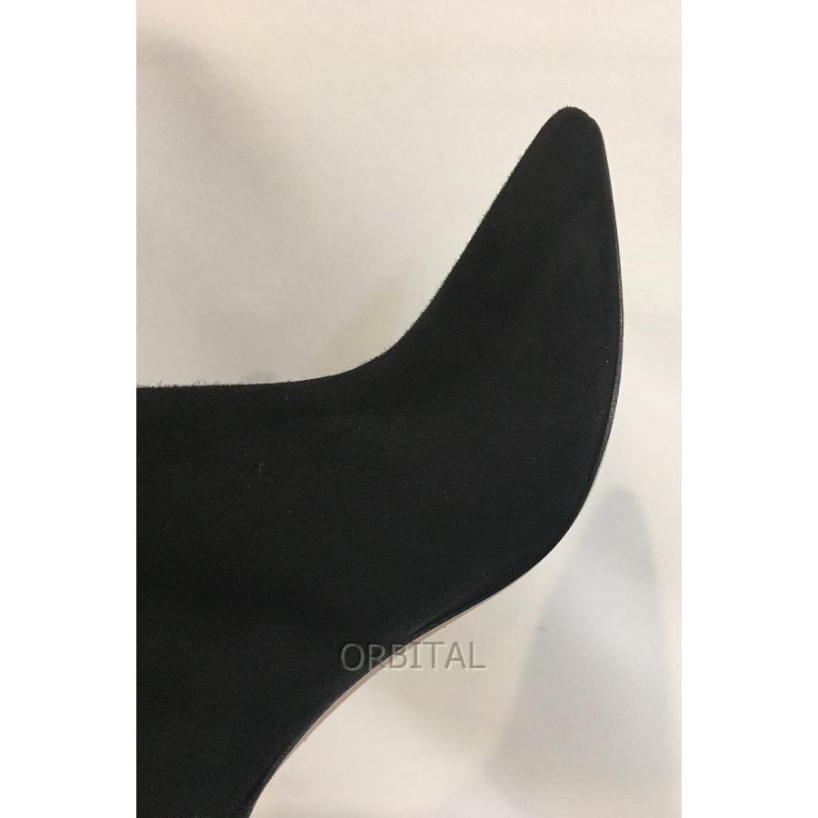 二子玉) ペリーコ PELLICO 未使用 アンクルブーツ 定価79,200円 スウェード ヒール ブラック ドゥーズィエムクラス 37.5 24cm