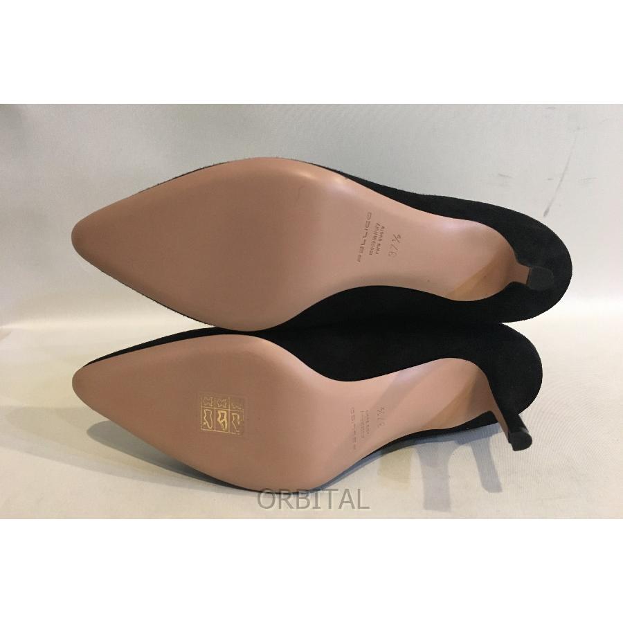 二子玉) ペリーコ PELLICO 未使用 アンクルブーツ 定価79,200円 スウェード ヒール ブラック ドゥーズィエムクラス 37.5 24cm