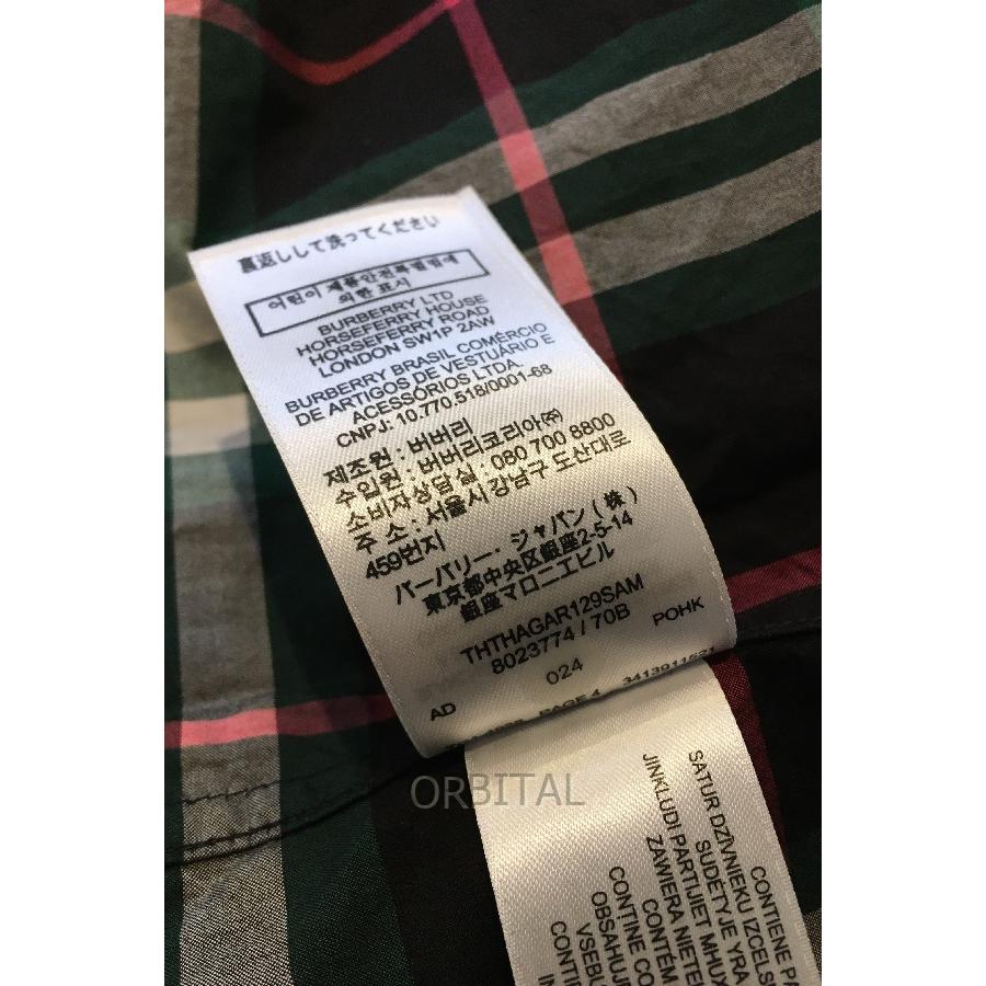 二子玉) BURBERRY バーバリー コットン チェック柄 ロング 二子玉) BURBERRY バーバリー コットン チェック柄 ロング
