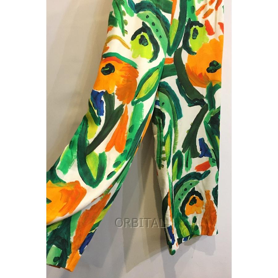 Ballsey ボールジー　メルカートプリント セミワイドパンツ　ボールジィ Ballsey(ボールジィ)メルカートプリント セミワイドパンツ