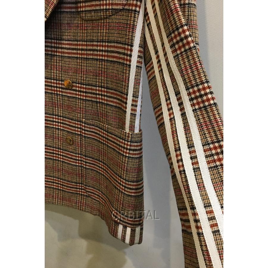 二子玉)GUCCI×adidas グッチ×アディダス ウールチェックダブル