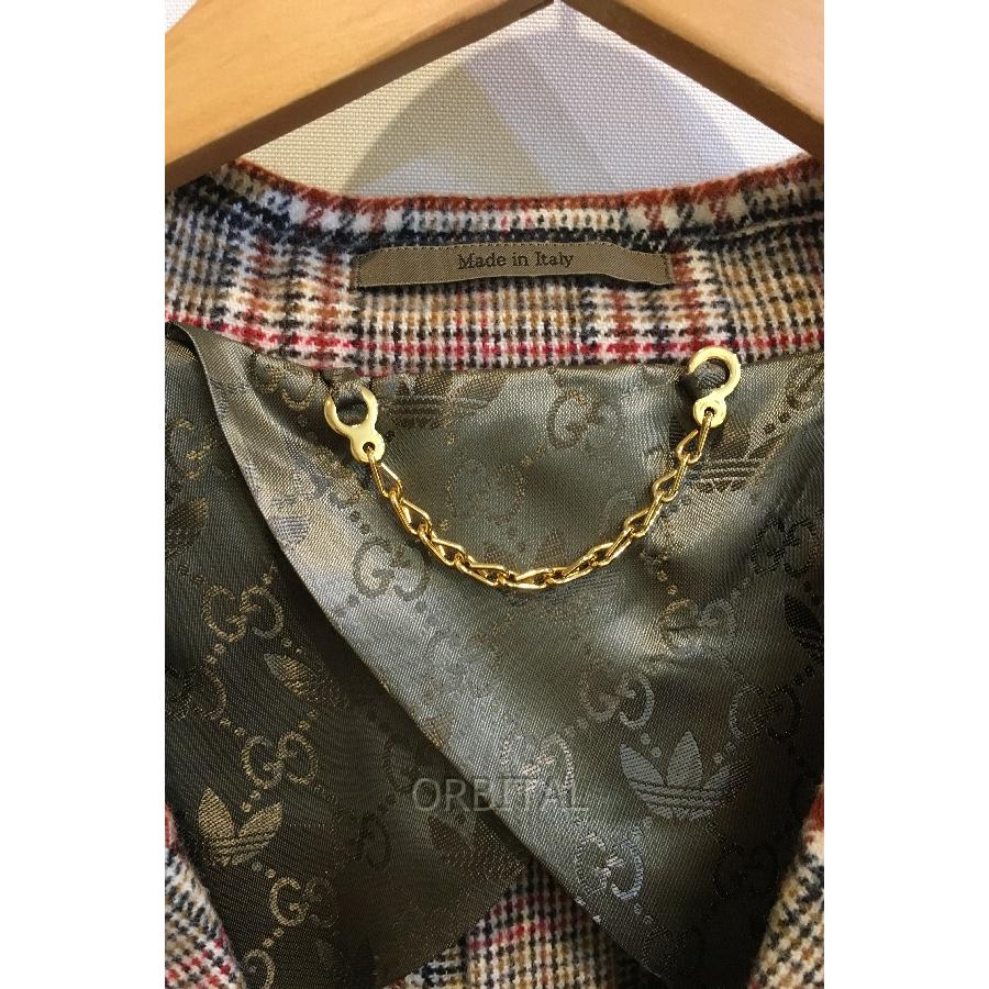 二子玉)GUCCI×adidas グッチ×アディダス ウールチェックダブル