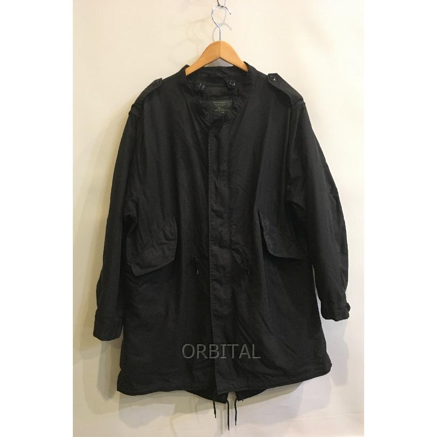 【MHL.】状態⚪︎ コットン キルティングライナー モッズコート 黒ブラック. コート/ライナーセット】ビッグシルエット コットンナイロン M