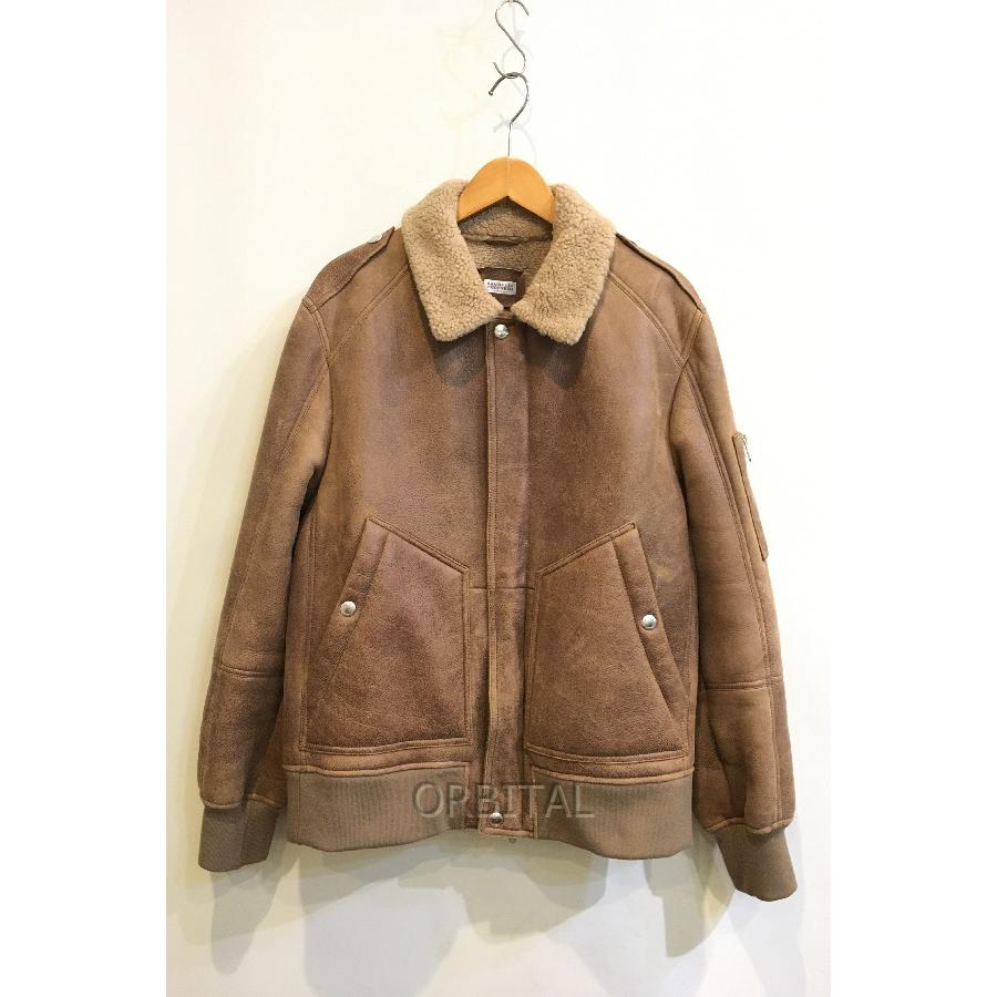 BRUNELLO CUCINELLI ブルネロクチネリ ムートンジャケット XL 二子玉) BRUNELLO CUCINELLI ブルネロクチネリ イタリア製 ムートン