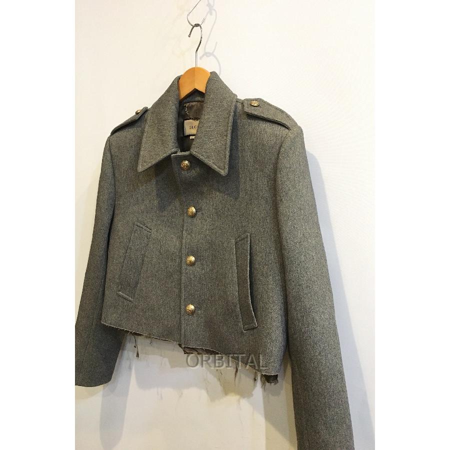 二子玉)GUCCI グッチ カットオフ ウールショートジャケット 二子玉)GUCCI グッチ カットオフ ウールショートジャケット