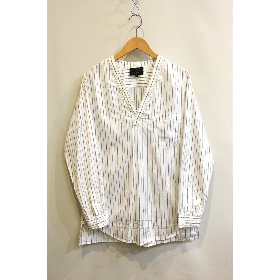 二子玉) 3.1 Phillip Lim フィリップリム ストライプVネックシャツ 