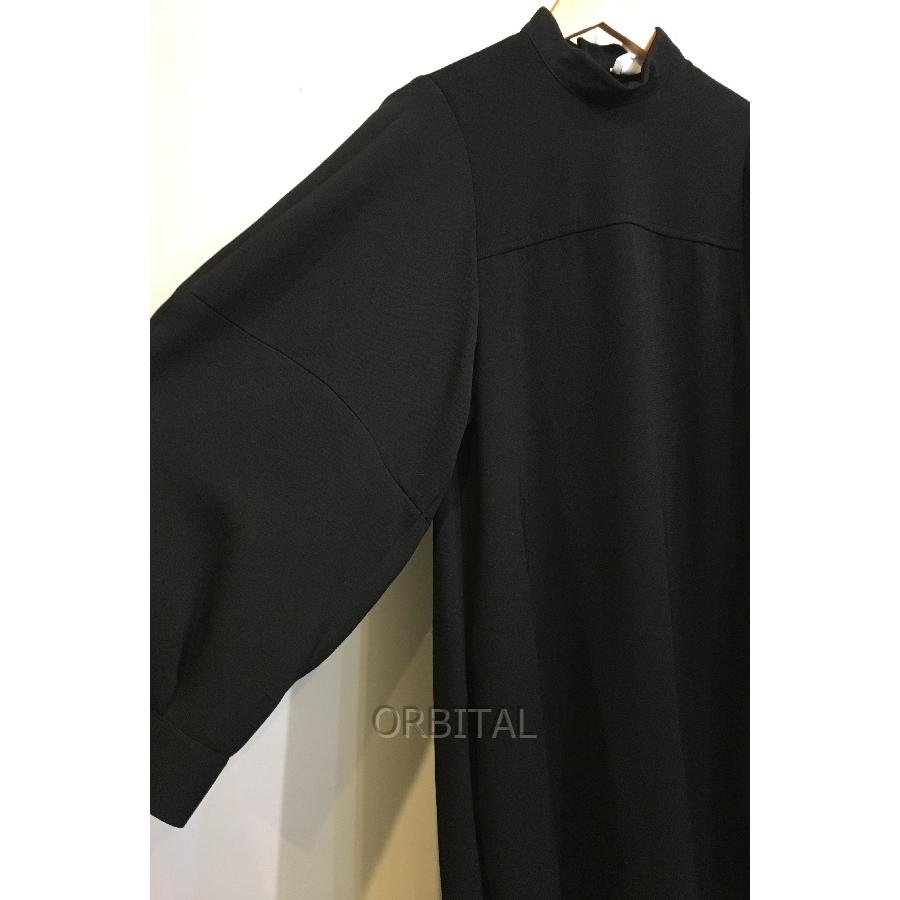 ENFOLD エンフォルド　ライトバックウォーム　ハイネックドレス　紺　38 ENFOLD エンフォルド ライトバックウォーム ハイネックドレス 紺 38