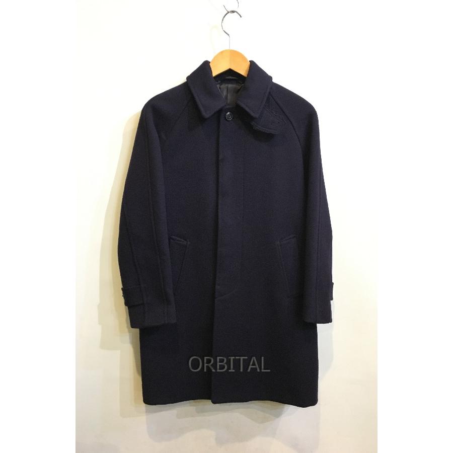 二子玉)COMOLI コモリ メルトンウール バルカラーコート ロング