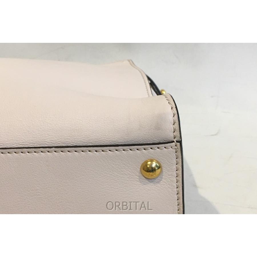 ハ*ん様 タイムsaleホワイト レザー ハンドバッグ ピーカブー 売り切り