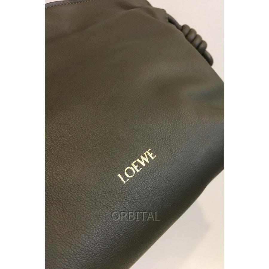 LOEWE☆フラメンコクラッチミニ ダークカーキグリーン LOEWE（ロエベ）の「フラメンコクラッチ ミニ (ナパカーフ
