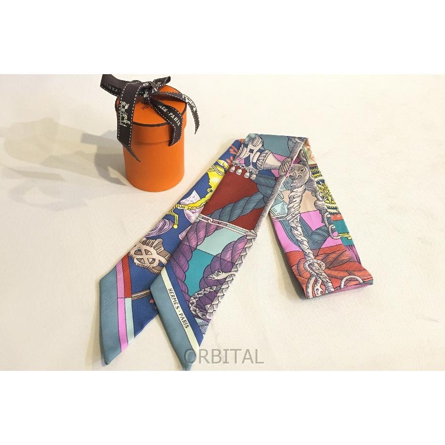 今日中の値段エルメス　ツイリー 二子玉) HERMES エルメス ツイリー Cavalleria d Etriers スカーフ