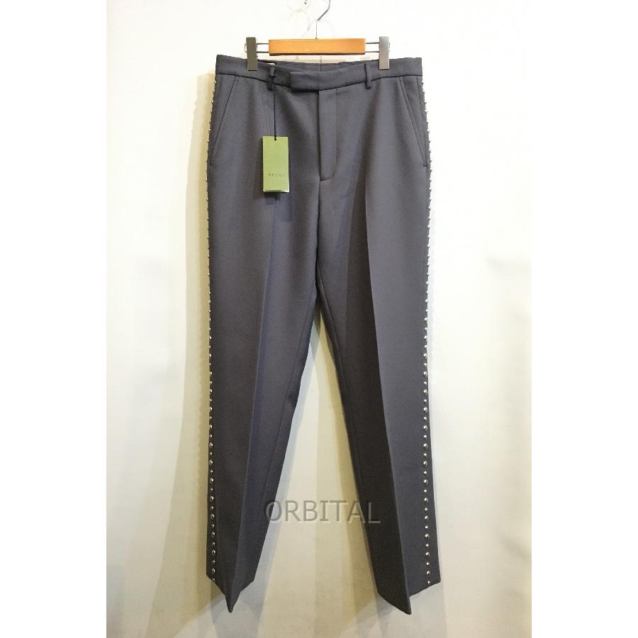 二子玉) GUCCI グッチ 未使用 Pants With Stud Embroidery 二子玉) GUCCI グッチ 未使用 Pants With Stud Embroidery