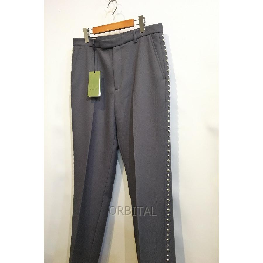 二子玉) GUCCI グッチ 未使用 Pants With Stud Embroidery 二子玉) GUCCI グッチ 未使用 Pants With Stud Embroidery