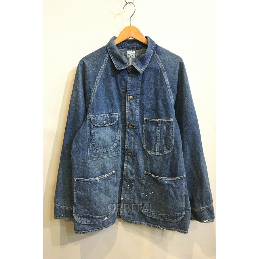 二子玉) orSlow オアスロウ ペイント デニム カバーオール ジャケット