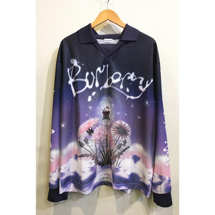 【未使用】BURBERRY　現行タグ　ロゴグラフィックプリント　地球儀　半袖　M 未使用】BURBERRY 現行タグ ロゴグラフィックプリント 地球儀 半袖 M