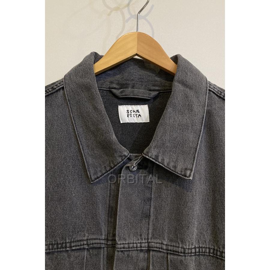 SCARPETTA スカルペッタ 61\" DENIM JACKET BLACK SCARPETTA スカルペッタ 61