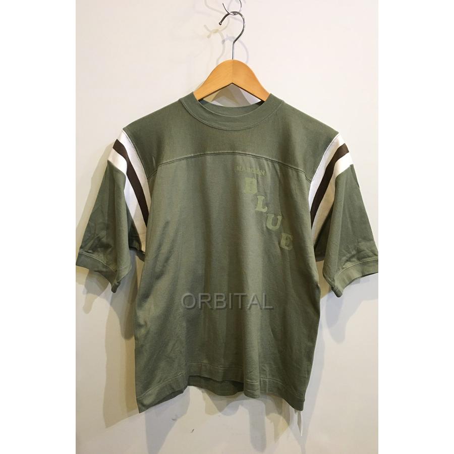 美品　マディソンブルー　半袖シャツ　カーキ　サイズ1 二子玉) MADISONBLUE マディソンブルー BI-COLOR LINE TEE 半袖