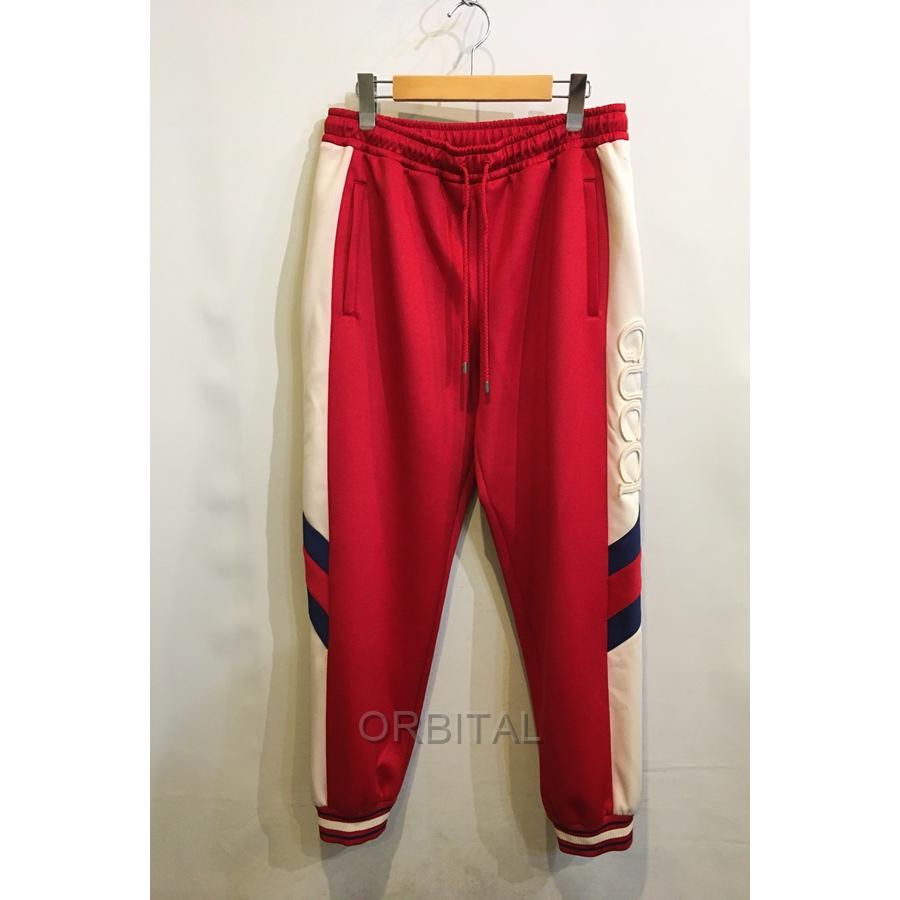 二子玉) GUCCI グッチ 訳有未使用 Neoprene Track Webbed Pant サイド