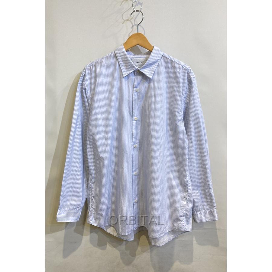ブランド 二子玉)YAECA ヤエカ BUTTON SHIRT WIDE ストライプボタン