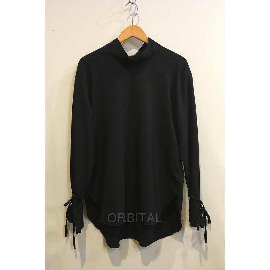 ujoh ボウタイフレアシャツ　black UJOH - ujoh ボウタイフレアシャツ blackの通販 by ささみ's shop